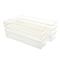 Martha Stewart Kerry 6 Pack Plastic Stackable Office Desk Drawer Organizers with Gold Trim, 12 x 3 BE-PB8975-G-6-CLRGLD-MS - alternate 3